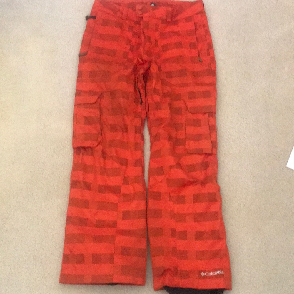 Orange Columbia snow boar pants size men’s large